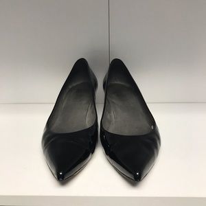 Stuart Weitzman black kitten pumps, size 9.5